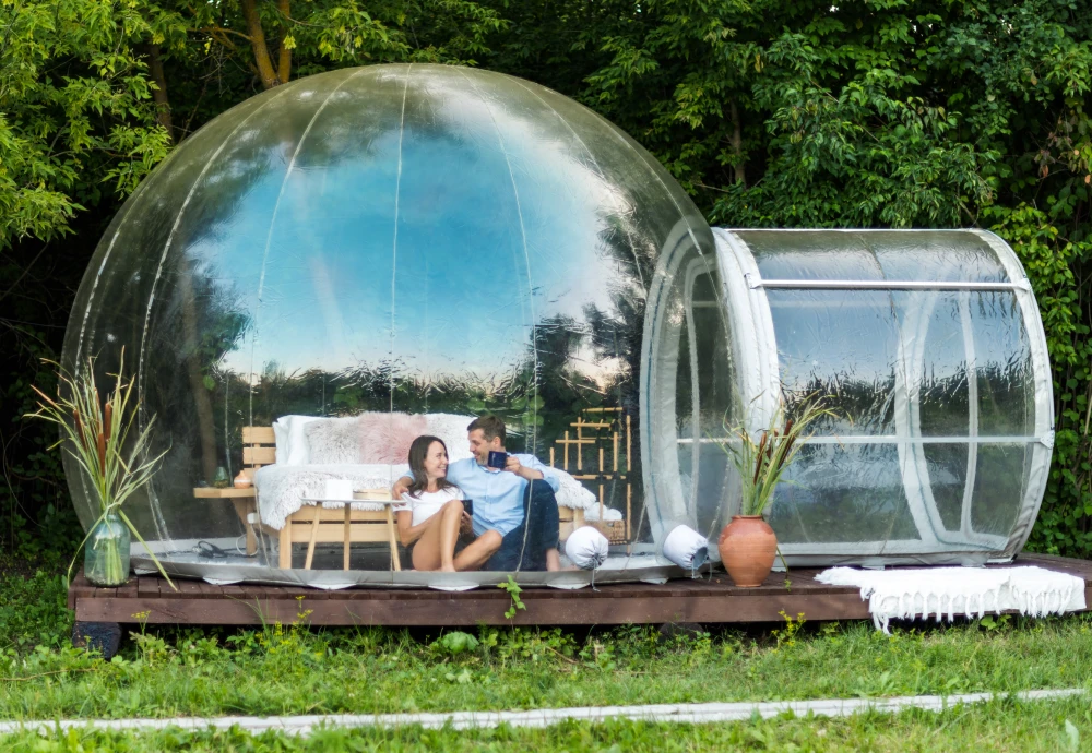 buying an inflatable bubble tent